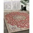 thumbnail image 3 of Ahgly Company Machine Washable Indoor Square Traditional Fire Brick Red Area Rugs, 3' Square, 3 of 7