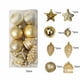 thumbnail image 1 of Decoraciones Del Árbol de Navidad Juego de Ornamentos de Bola de Plástico Azul, 6x6x6cm 20Pcs con Cuerdas Colgantes Perlas para la Fiesta de Vacaciones Del Hogar Ornamentos Del Árbol de Navidad, 1 of 6
