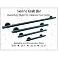 thumbnail image 3 of Skyline Grab Bar for Bathroom Shower Tub Toilet Steps Safety/304 Stainless Steel/Matte Black/ 18", 3 of 6