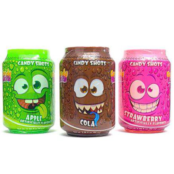 Raindrops Candy Shots Liquid Candy Flavor Assortment (1 Cola, 1 Apple
