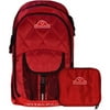 Medical Backpack with Removable, Snap-In Essentials Kit, Red/Burgundy