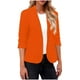 thumbnail image 1 of Blazer de moda para mujer, blusas de color liso, manga larga, cuello en V, chaqueta de traje informal, blusa de poliéster para mujer, 1 of 6