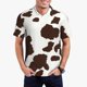 thumbnail image 1 of Balery Brown Cow Camisa Polo de Hombre con Estampado, de Manga Corta y Tejido Medio, Camisa Tipo Golf Polo-4X-Large, 1 of 6