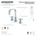 thumbnail image 6 of Kingston Brass Concord Widespread Bathroom Faucet with Satin Nickel Finish and Pop-up Drain, 6 of 6