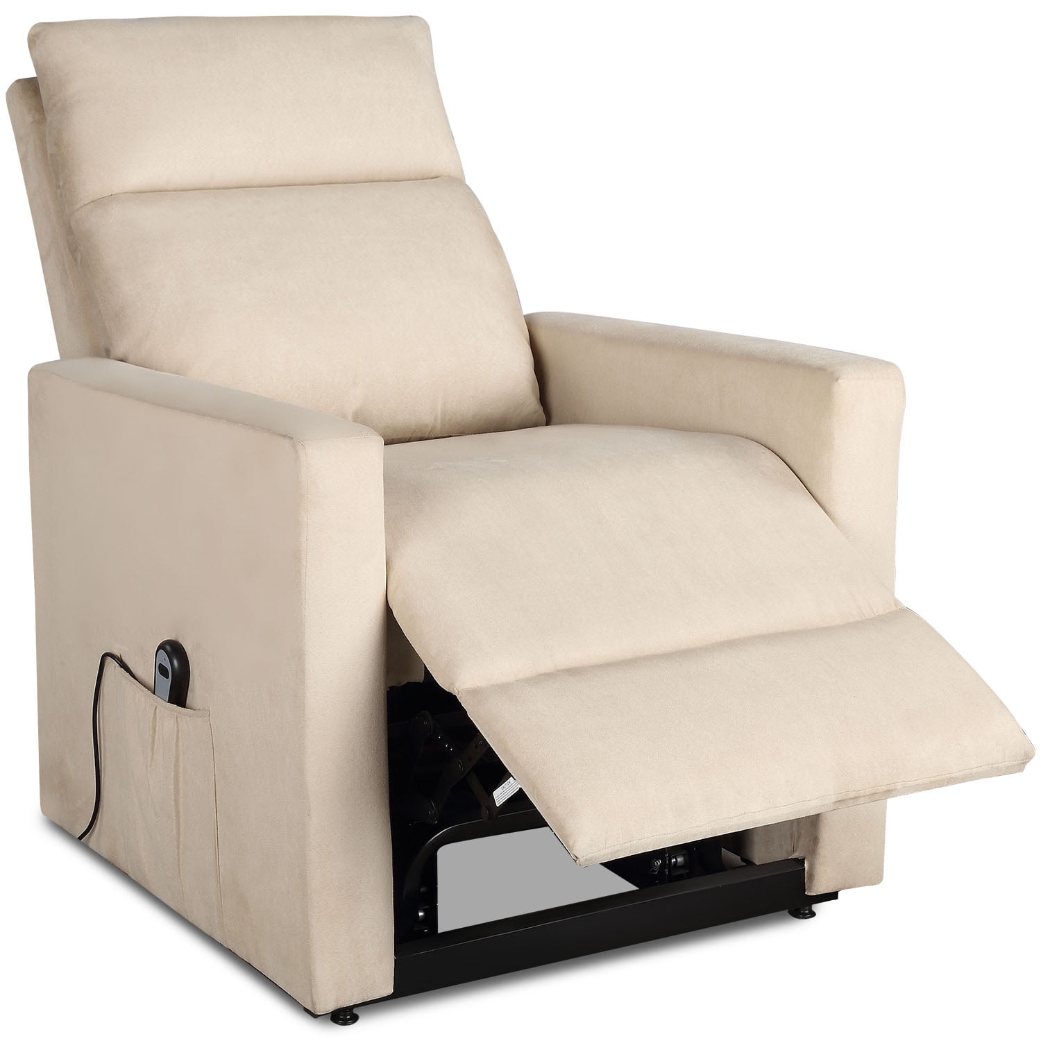 clearance lift power lift recliner chair with wired controller segmart  upholstered fabric modern recliner chair lounger sofa seat club chair for