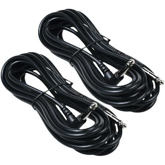 2pcs Audio Cable 6.35mm Stereo Audio Cable Professional Cable for Electric Guitar