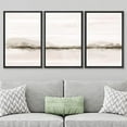 thumbnail image 3 of PixonSign Framed Wall Art Set Pastel Sunset Mountain Forest Lake Landscapes Abstract Nature Wilderness Modern Art Decor Minimal Relax/Calm for Living Room, Bedroom, Office - 24"x36"x3 Black, 3 of 5