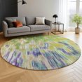 thumbnail image 6 of Addison Rugs Mayfield Premium Machine Washable Transitional Abstract Green Round Rug, 8' x 8', 6 of 6