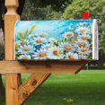 thumbnail image 6 of Floral Flower Daisy Decoration Mailbox Cover with Magnetic Strip Spring Summer Mailbox Wraps Post Letter Box Cover Standard Size 21" X 18" for Garden Outdoor Yard Decor, 6 of 6