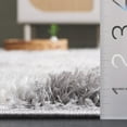 thumbnail image 5 of SAFAVIEH Lindsay Rozanne Distressed Polyester Shag Area Rug, Dark Grey/Grey, 5'3" x 7'6", 5 of 10