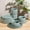 Malachite Green-Service for 4(12Pcs), variant on 12-piece Stoneware Dinnerware Set For 4 - Ribbed Ceramic Plates And Scratch-resistantwave & Dishwasher Safe Reactive Glaze Cappuccino