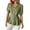 Green, variant on Womens Puff Sleeve Tops V Neck Button Down Blouse Ruffle Hem Cute Casual Loose Fit Flowy Shirts 2026 Trendy Tops Summer Peplum Top Blue S