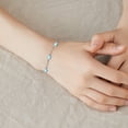 thumbnail image 2 of CUOKA MIRACLE Moonstone Bracelets 925 Sterling Silver Bracelet Adjustable Bracelets Rainbow Teardrop Moonstone Bracelet Jewelry Mother's Day Birthday Gifts for Women Girls Wife Daughter Mom Friends, 2 of 7