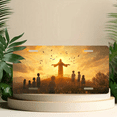 thumbnail image 6 of 1 Pcs 2D Flat License Plate Covers & Frames, Children Facing For Decorative Front, Waterproof For Decoration Aluminum License Plate Covers & Frames Cover For Men Women, 12" X 6", 6 of 7
