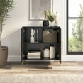 thumbnail image 2 of Bush Furniture Soho Low Storage Cabinet with Doors in Black, 2 of 10