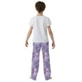 thumbnail image 3 of Purple Constellation Sky Pajama Pants Soft and Lightweight Elastic Waistband Pajama Pants, 3 of 8