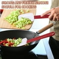 thumbnail image 4 of Set of 3 High Temp Silicone Spatulas Heat Resistant Rubber Heavy Duty Silicone Scraper Spatula with Handle, 4 of 7