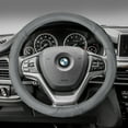 thumbnail image 2 of FH Group Perforated Genuine Leather Steering Wheel Cover Fits 14.5 - Gray, 2 of 4