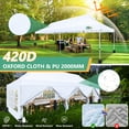 thumbnail image 4 of COBIZI 10x30 Pop-up Canopy Outdoor Wedding Party Tent Patio Gazebo Commercial Canopy Tent with Sidewalls White, 4 of 14