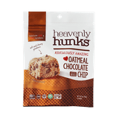 E & C's Snacks Heavenly Hunks, Gluten-Free, Vegan Oatmeal Chocolate Chip Cookie, 6 oz, Shelf Stable