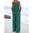 thumbnail image 3 of utcoco Women's Loose Sleeveless Wide Leg Jumpsuit Overalls Adjustable Shoulder Strap Overalls, 3 of 4