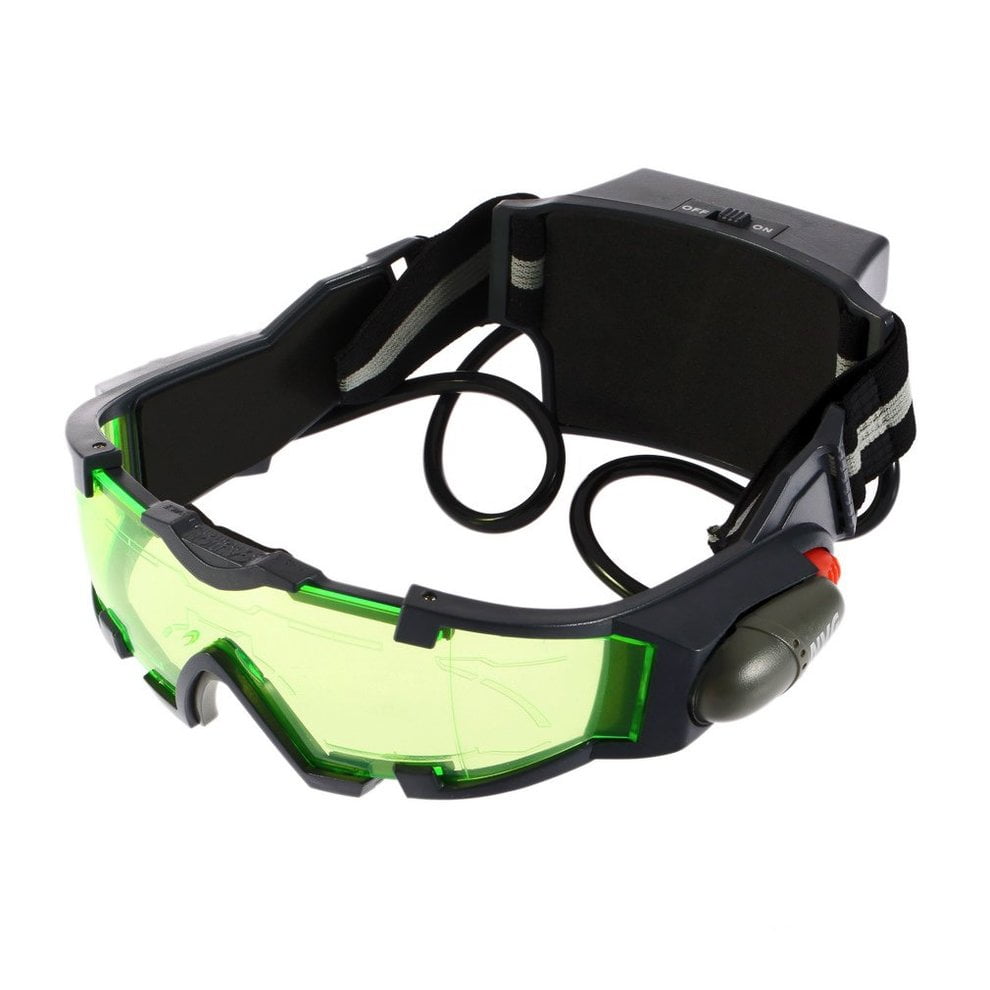 Night Vision Goggles for Kids Hot Green Lens Adjustable Elastic Band Night Vision Goggles Glasses Eyeshield by musiccrazyor