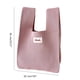 thumbnail image 3 of 2023 Tote Bag Large Capacity Handbag Solid Color Trendy Crochet Bag for Girl Women Versatile Knitted Bags Cellphone Bag Purple, 3 of 4