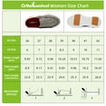 thumbnail image 3 of OrthoComfoot Women's Slippers with Arch Support, Comfortable Slip On Shoes for Plantar Fasciitis, Orthopedic Boat Loafers for Foot and Heel Pain Relief, 3 of 6