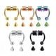 thumbnail image 2 of Guardurnaity 5 pares de anillos pequeños para la nariz que no perforan Tragus Stud Lodestone moda estilo punk tendencia joyería del cuerpo accesorios de aro Type9 NO9 Guardurnaity AP007230-01, 2 of 6