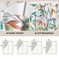 thumbnail image 5 of Teal Orange Eucalyptus Swag Valances for Windows, Kitchen Window Curtains Over Sink, Weeping Botanical Leaves Window Treatment Curtains for Living Room/Bedroom Curtains 2 Panel Sets 36"x45", 5 of 8