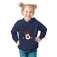 thumbnail image 2 of Hoodies for Girls Christmas Prints toddler Pullover Fleece Children Solid Plus Babies Hooded Color top tops Toddler Sweatshirt Size 18-24Month, 2 of 3