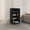 Black, variant on Space - Saving Cabinet Solution - White Finish Blends Well, Quick Access to Necessities