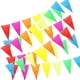 thumbnail image 1 of 50m Multicolor Pennant, Fabric Pennant Garland, Triangle Banner, Banner Flag, Outdoor Pennant 100 Pcs, 1 of 4