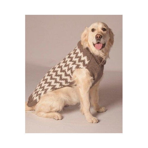 chevron dog sweater