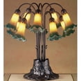 thumbnail image 2 of 22"H Blue Pond Lily 10 LT Table Lamp, 2 of 2