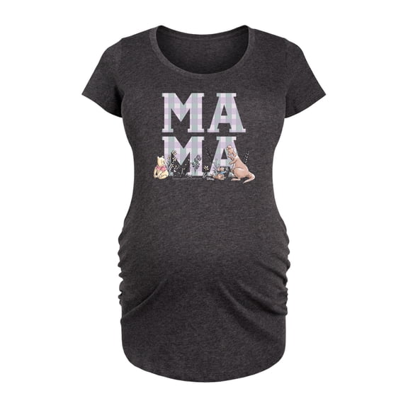 Winnie the Pooh - Mama Grid - Women's Maternity Scoop Neck Graphic T-Shirt