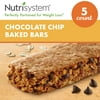 Nutrisystem® Chocolate Chip Baked Bars Pack, 5 Count - Ready to Eat Meal Replacement Breakfast Bars to Support Healthy Weight Loss
