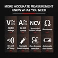 thumbnail image 4 of ANENG M107 Smart Digital Multimeter 4000 Counts NCV Universal Meter Handheld Multifunctional Tester Voltmeter Ammeter with Backlight Flashlight AC/DC Voltage & Current Resistance Measurement Zero, 4 of 8