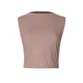 thumbnail image 4 of ylioge Womens Tank Tops Sleeveless Boat Neck Camisoles Ladies Trendy Solid Color Pullover Stretchy Slim Breathable Business Work Vests Shirts, 4 of 4
