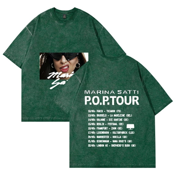 Marina Satti POP 2025 Tour Tee Merch Men Women Tshirt Trendy Streetwear