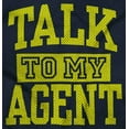 thumbnail image 2 of Talk To My Agent Sarcastic Athlete Plus Size Crewneck Graphic Tee Shirt Brisco Brands 2X, 2 of 4