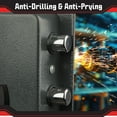 thumbnail image 7 of Stalwart Electronic Safe and Fingerprint Lock Box for Valuables (Dark Gray), 7 of 7