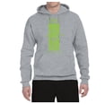 thumbnail image 2 of Green Striped Ford Mustang | Mens Cars and Trucks Hooded Sweatshirt Graphic Hoodie, Heather Grey, Large, 2 of 3