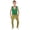 Green, variant on Adult King Troll Costume with Green Vest & Pants | Halloween Cosplay Outfit