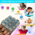 thumbnail image 3 of YIFAEUX 9 Keys Keyboard Fidget Keychain Stress Anxiety Relief Portable Travel Quiet Kids Adults Mechanical Keyboard Clicking Sensory Keycap Toy, 3 of 7