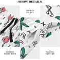 thumbnail image 6 of GZHJMY Flamingo Pajama Pants Short for Men, Lounge Pants Lightweight Men Pajama Bottoms with Drawstring Pockets, Christmas New Year Birthday Gifts, Small, 6 of 7