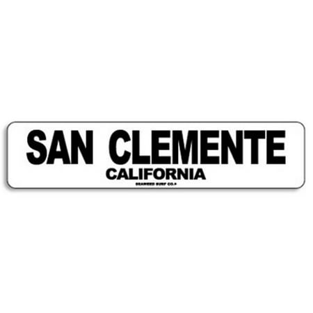 Paradise Surf Sign - Seaweed Surf Co AA75 4X18 Aluminum Sign San Clemente