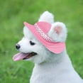 thumbnail image 4 of Hukapapa 2 piezas de ala redonda sombrero de béisbol para mascotas perro malla porosa Capmix estilo 4, 4 of 5