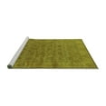 thumbnail image 2 of Ahgly Company Machine Washable Indoor Round Oriental Turquoise Blue Industrial Area Rugs, 3' Round, 2 of 4