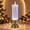 Silver, variant on Glimmering Glitter Glow Candle, Flameless Sparkling Snow Effect Lantern Romantic Glowing Spinning LED Night Light for Christmas Party Wedding Home Holiday Desktop Ornament